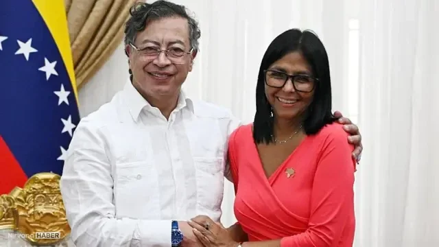 Kolombiya Cumhurbaşkanı Petro, Delcy Rodriguez ile görüştü