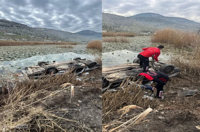 Göle düşen otomobilin sürücüsü hayatını kaybetti
