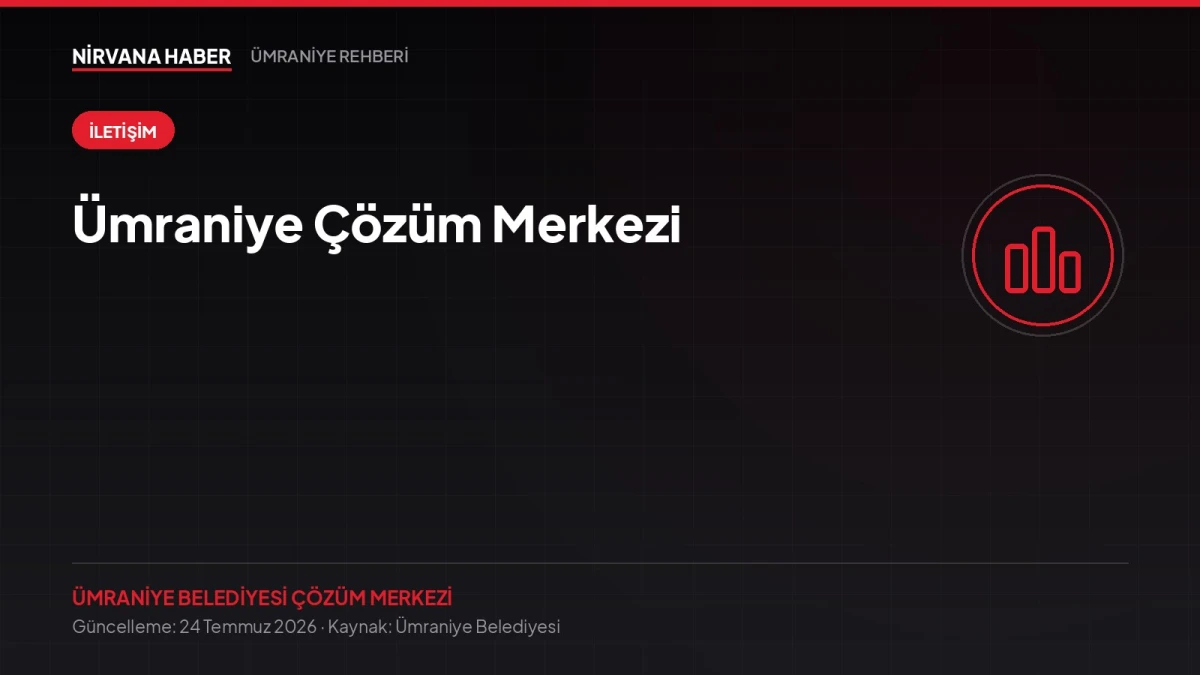Ümraniye Çözüm Merkezi: 444 9 822 ve Bilgi Edinme Hakkınız