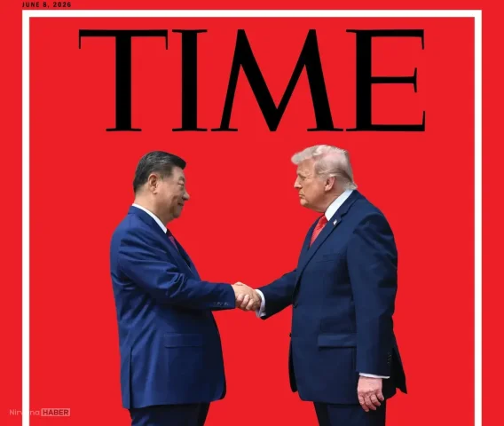 Time dergisinden dikkat çeken kapak: Trump ve Şi Cinping görüşmesi dünya gündeminde