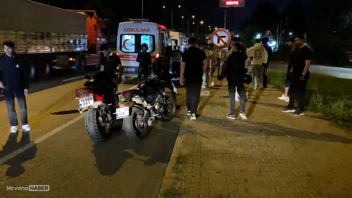 Bursa İnegöl'de zincirleme motosiklet kazası