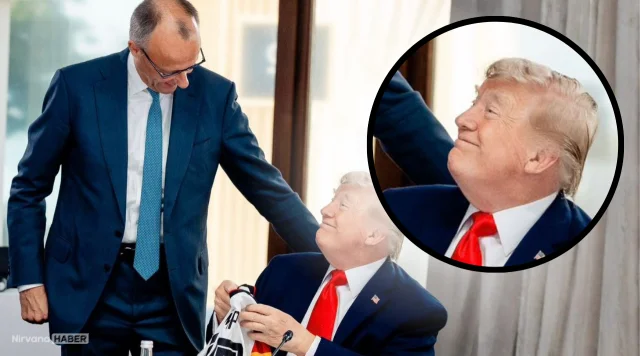 Mutluluğu yüzünden okundu: Merz'den Trump'a doğum günü jesti!