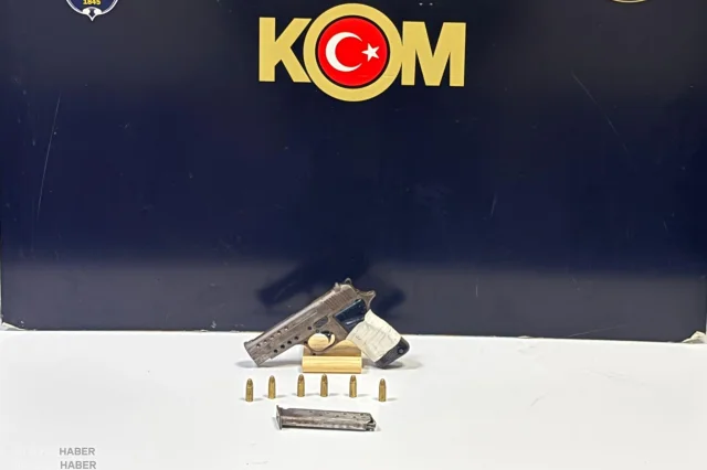 Marmaris'te ruhsatsız silahla yakalanan şüpheli tutuklandı