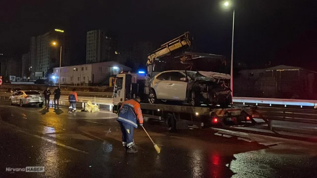 Ataşehir’de zincirleme kaza: 8 araç birbirine girdi