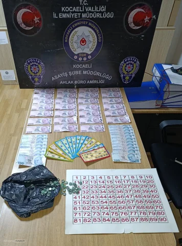 Kocaeli'de kumar oynayanlara 92 bin 832 lira ceza kesildi