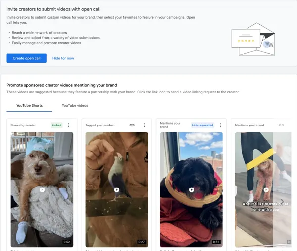 YouTube Will Enable Brands to Post Opportunities for Creator Collaboration