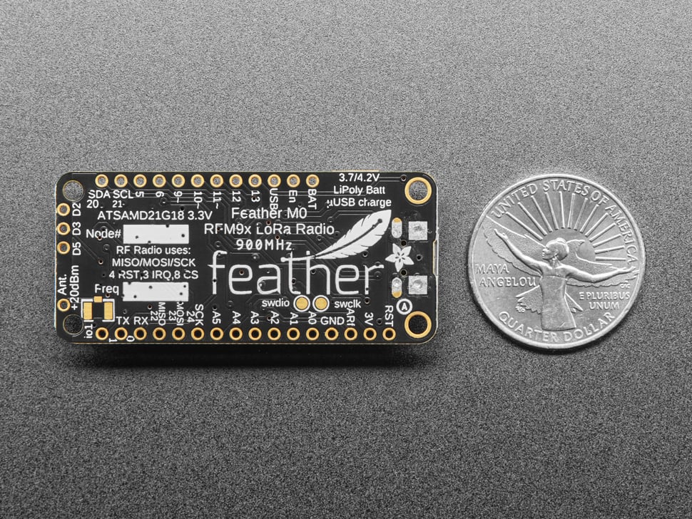 Adafruit Feather 32u4 RFM95 LoRa (900 MHz) | Open Hardware Directory
