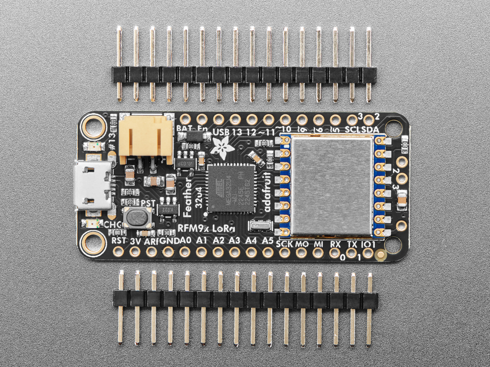 Adafruit Feather 32u4 RFM96 LoRa 433 MHz | Open Hardware Directory