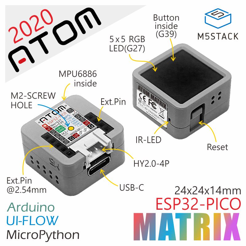 M5Stack Atom Matrix | Open Hardware Directory
