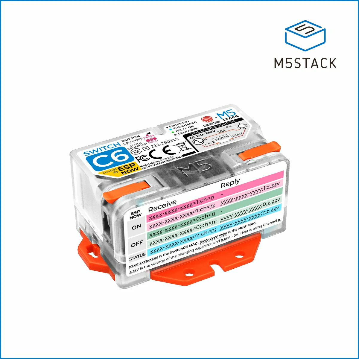 M5Stack Single Live Wire WiFi Smart Switch