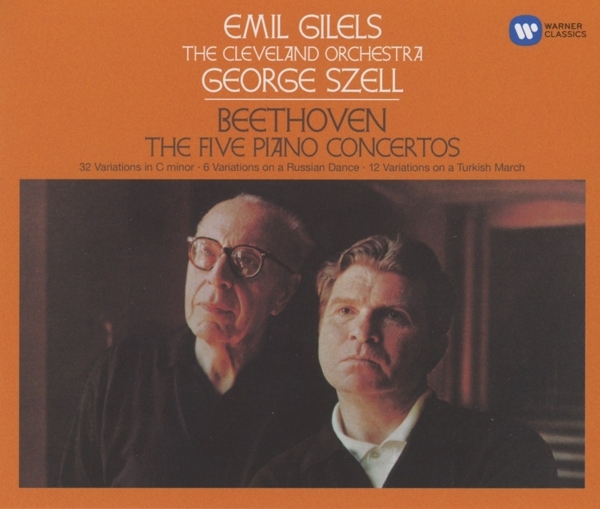Emil Gilels, The Cleveland Orchestra, George Szell - Beethoven: Piano Concertos Nos. 1-5 (3 CD) (Remastered)