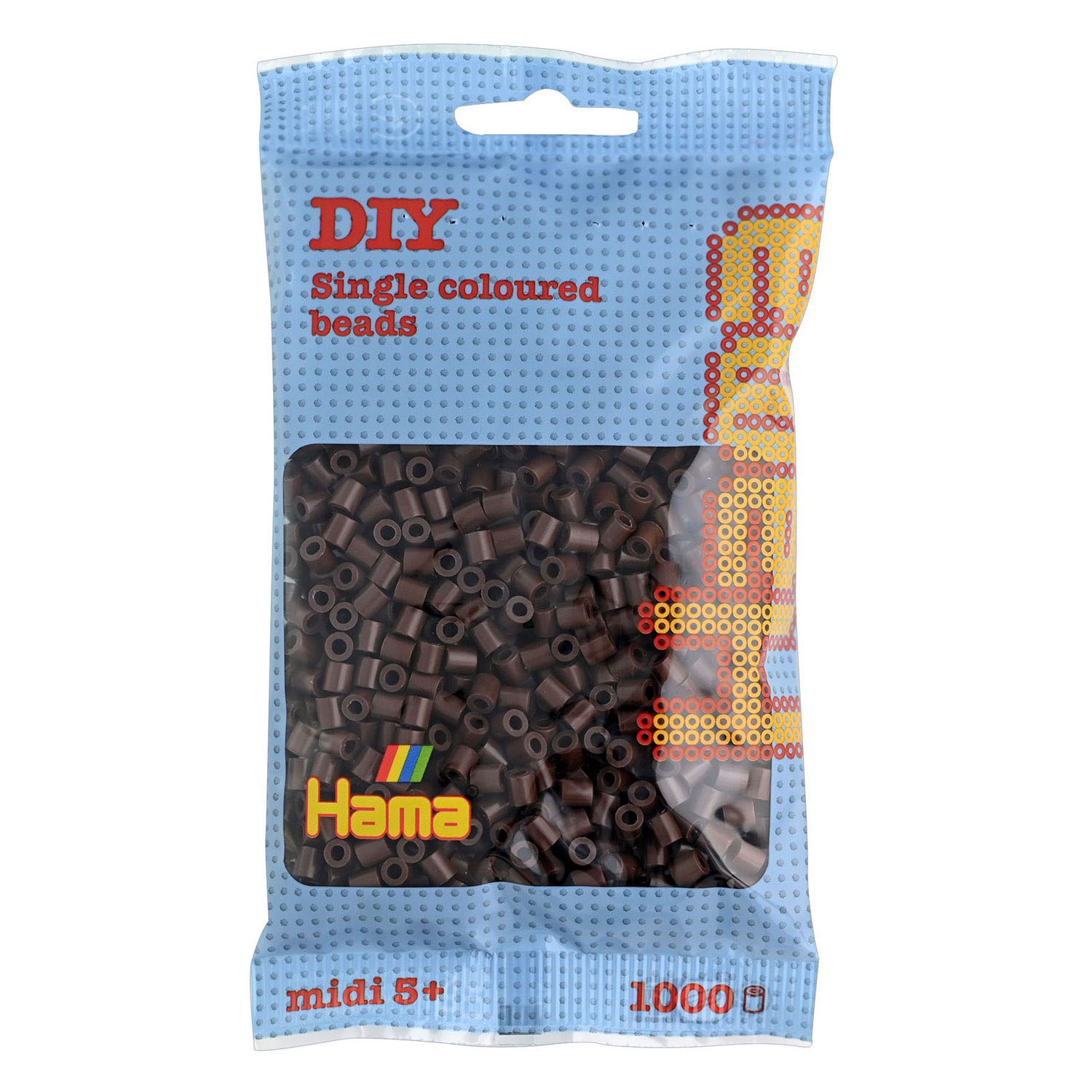 Hama Midi Strijkkralen - Choco, (012) 1000st.
