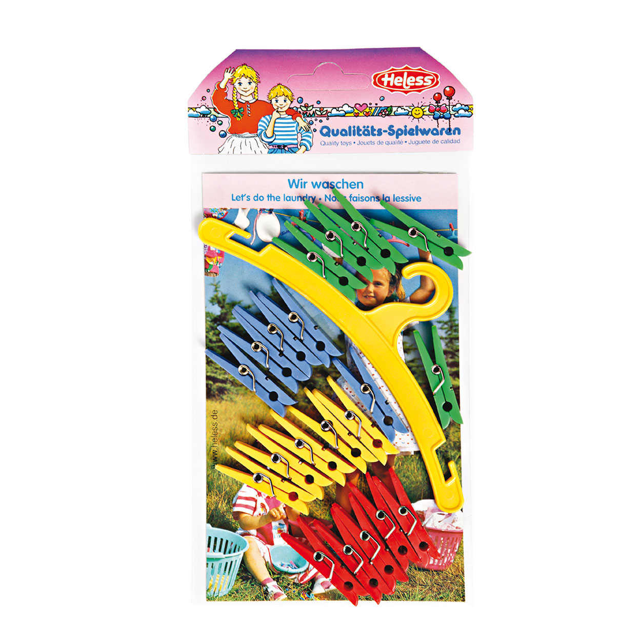 Heless - Kledinghanger & Wasknijperset, 20st.