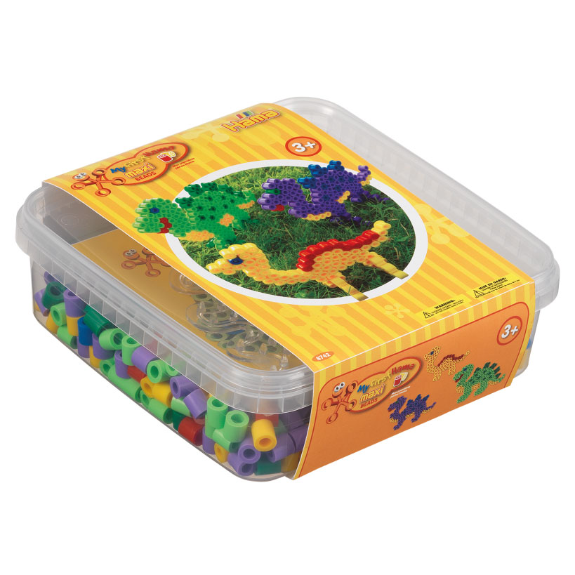Hama - Hama Strijkkralenset Maxi - Dino, 600st.