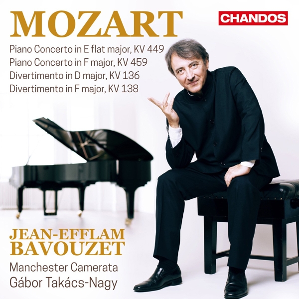 The Jean-Efflam Bavouzet, The Manchester Camerata, Gábor Takács-Nagy - Mozart: Piano Concerto In E Flat Major, KV 449 | Piano Concerto In F Major, KV 459 | Divertimento In D Major, KV 136 | Divertimento In F Major, KV 138 (CD)