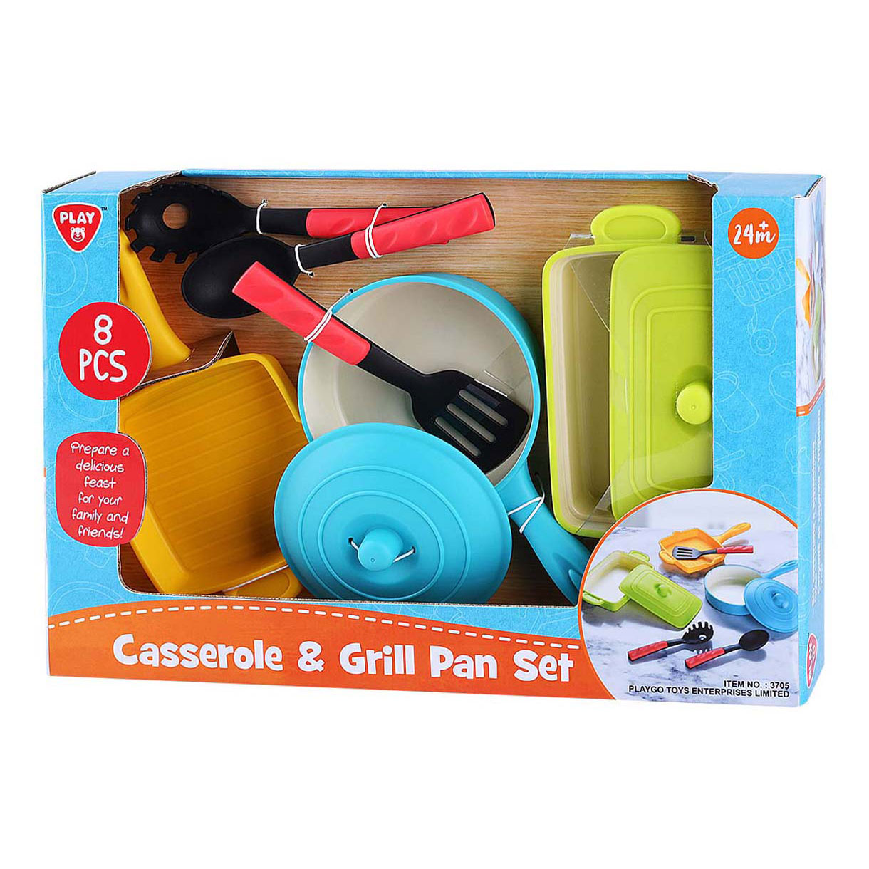 Playgo Grilpannen Set met Accessoires - 8dlg.