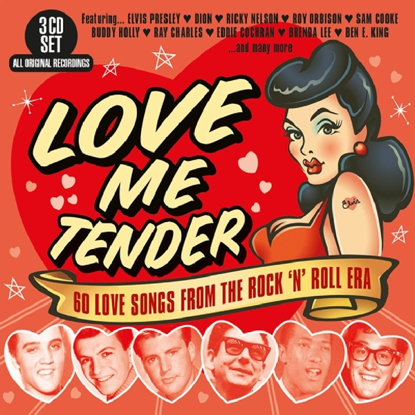 Various Artists - Love Me Tender - 60 Love Songs From The Rock 'n' Roll Era (3 CD)