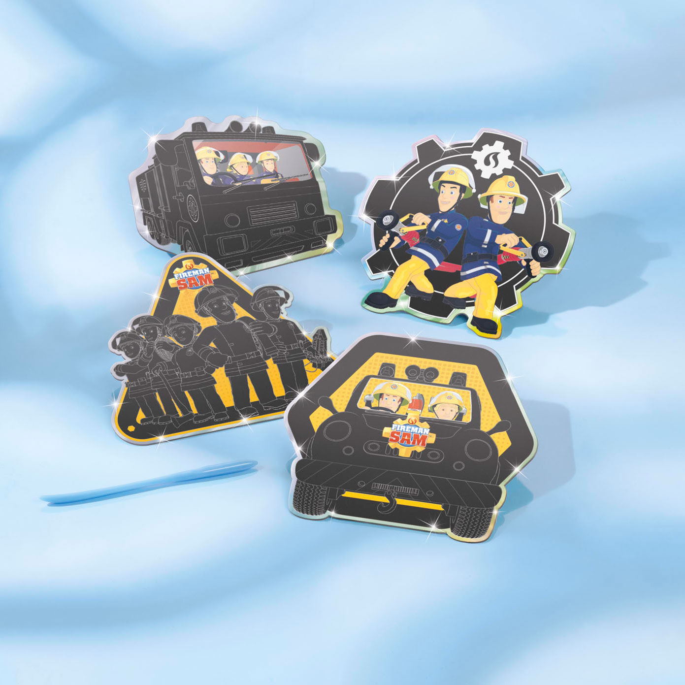 Totum - Totum Brandweerman Sam - Scratch Art Set