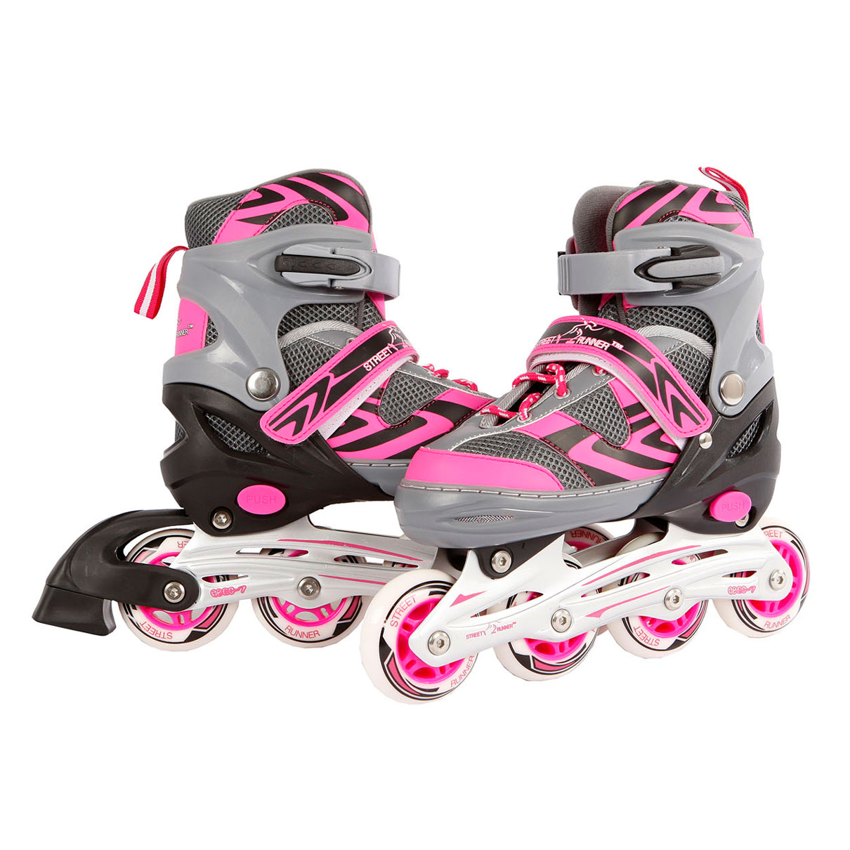 Inline Skates Roze/Grijs, maat 39-42