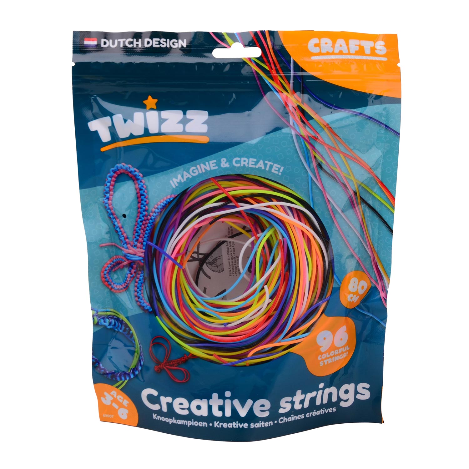 Twizz Knoopkampioen 96 Stuks In Zak 80 Cm