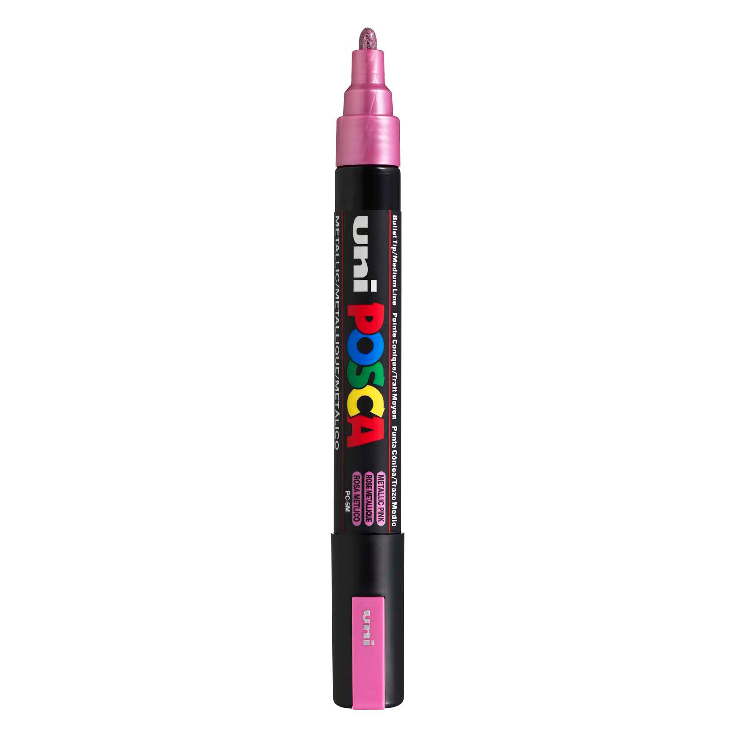 Uni Posca Verfmarker PC5M Metallic Roze - conische punt 2,5 mm