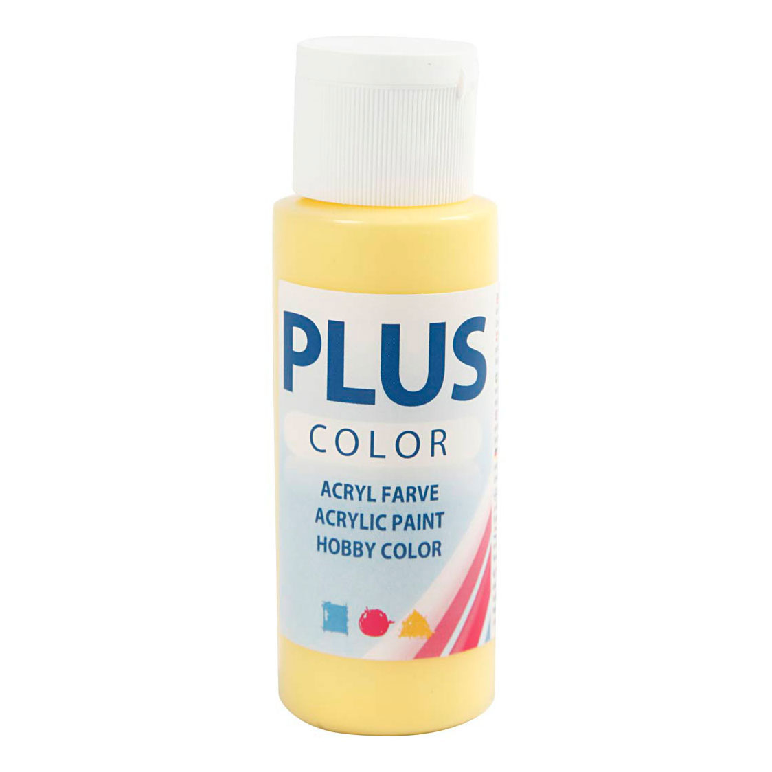 Plus Color Bastelfarbe, 60 Ml, Primelgelb
