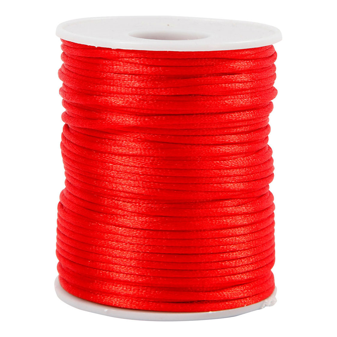 Satinband, St?rke: 2 Mm, 50 M, Rot