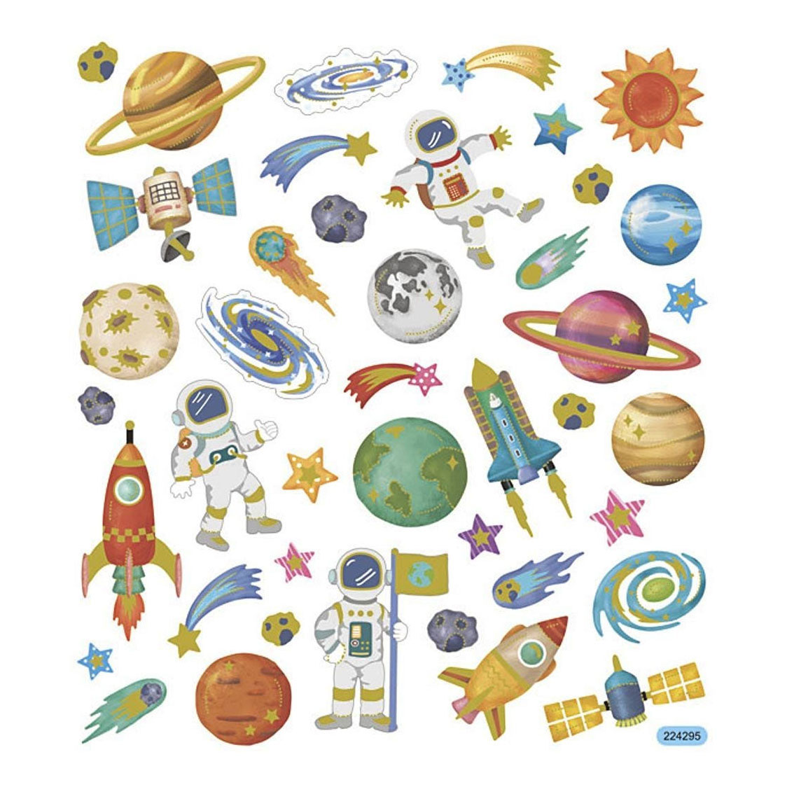 Stickers Ruimtevaart, 1 Vel
