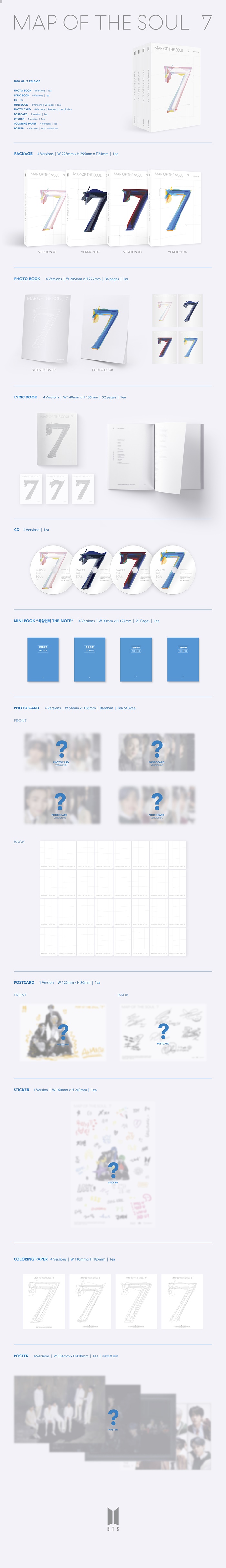 BTS - Map Of The Soul: 7 (CD) (Limited Edition) (Limited Edition)