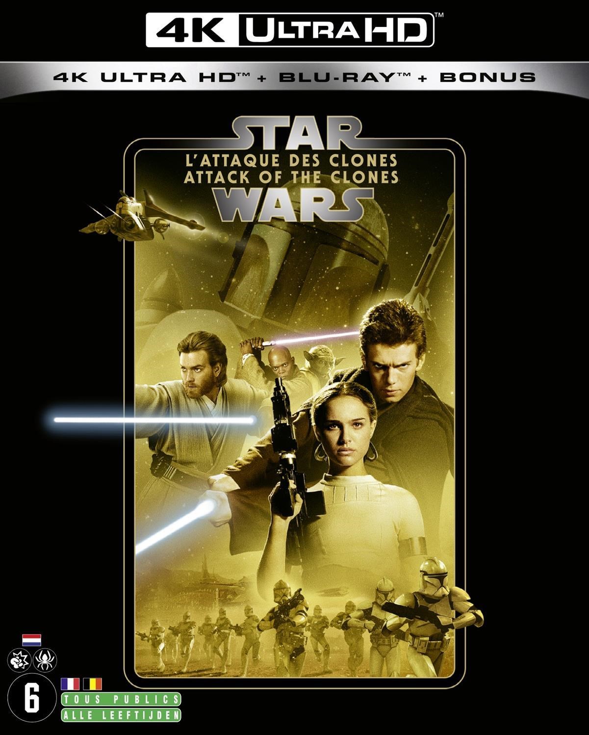 Star Wars Episode 2 - Attack Of The Clones  (4K Ultra HD Blu-ray) (Import geen NL ondertiteling)