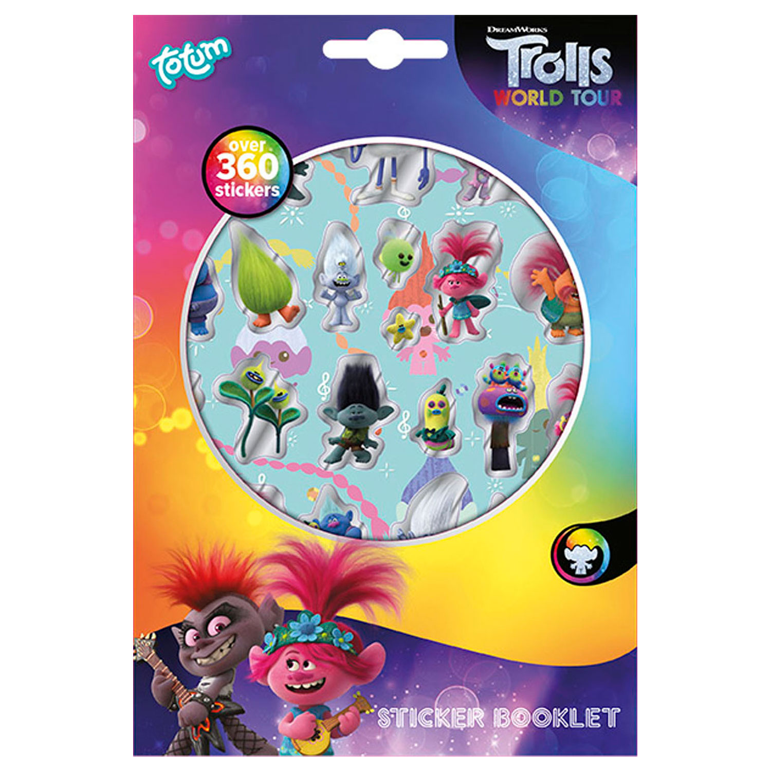 Totum Trolls - Stickervellen, 4st.