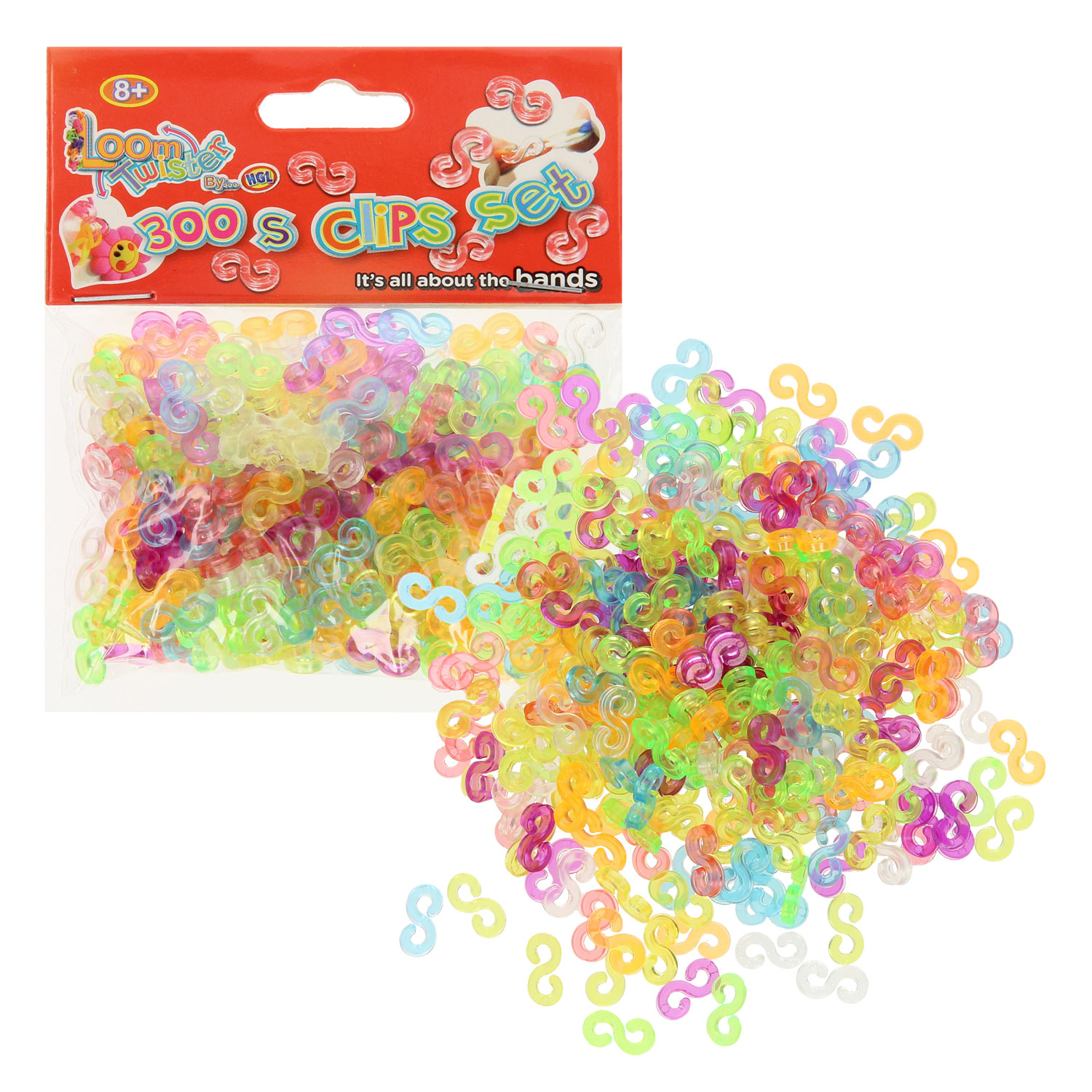 Loom - Loom Twister Clips, 300dlg.