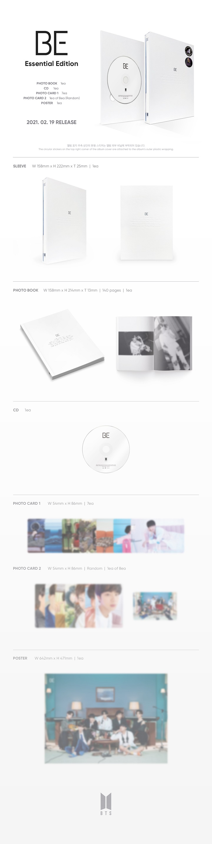 BTS - Be (Essential Edition) (CD) (Special Edition) (CD) (Special Edition)
