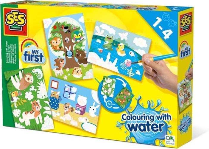 SES My First Kleuren met Water - Verborgen Dieren