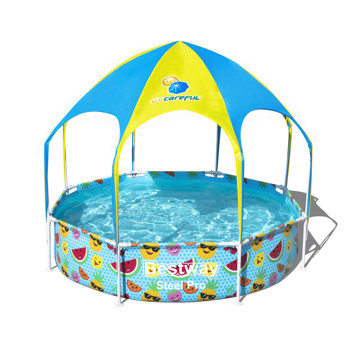 Bestway Steel Pro Zwembad met UV Zonnescherm, 244cm