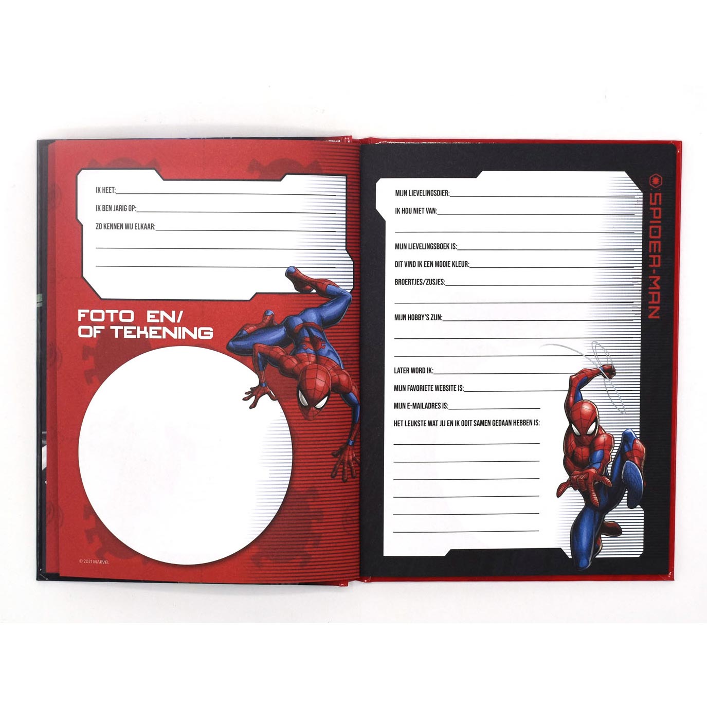 Vriendenboek Spiderman