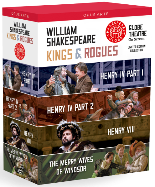Shakespeare's Globe - William Skakespeare Kings & Rogues (4 DVD)