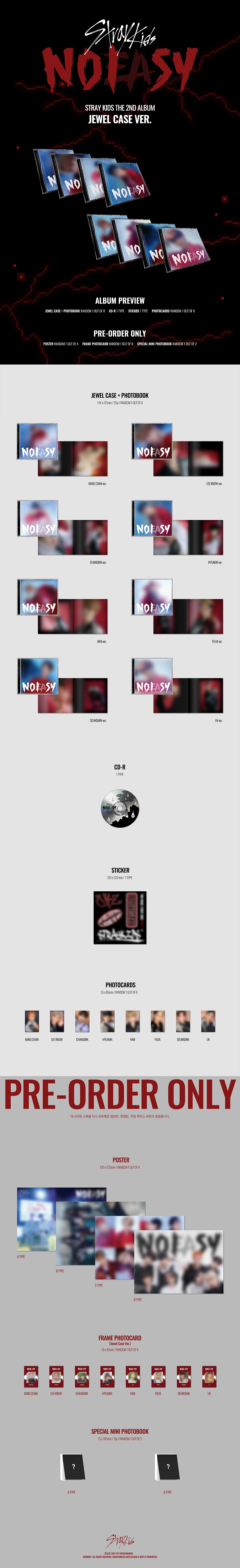 STRAY KIDS THE 2ND ALBUM [NOEASY] (JEWEL CASE VER.)