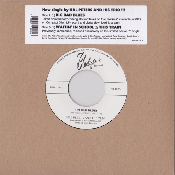 Hal Peters & His Trio - Big Bad Blues (7" Single)