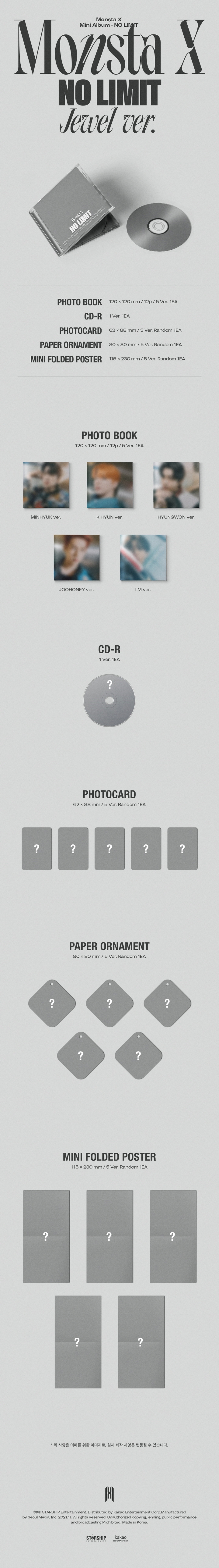 Monsta X - No Limit (jewel Case Version)