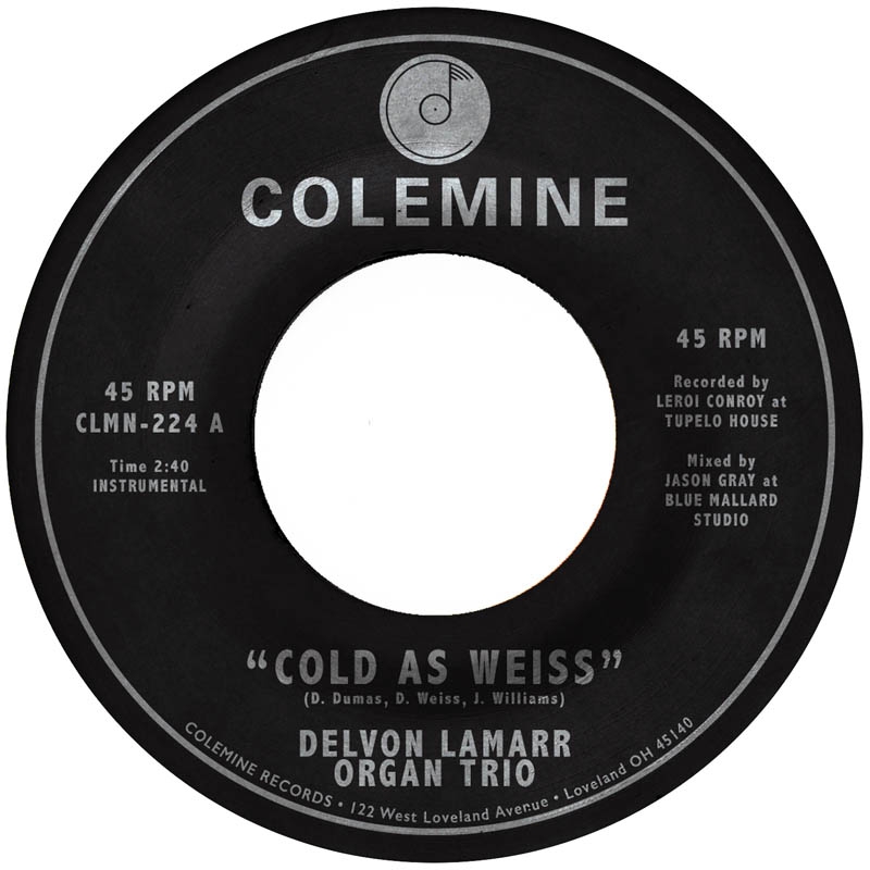 Delvon |Organ Trio Lamarr - Cold As Weiss (7" Single) (Coloured Vinyl)