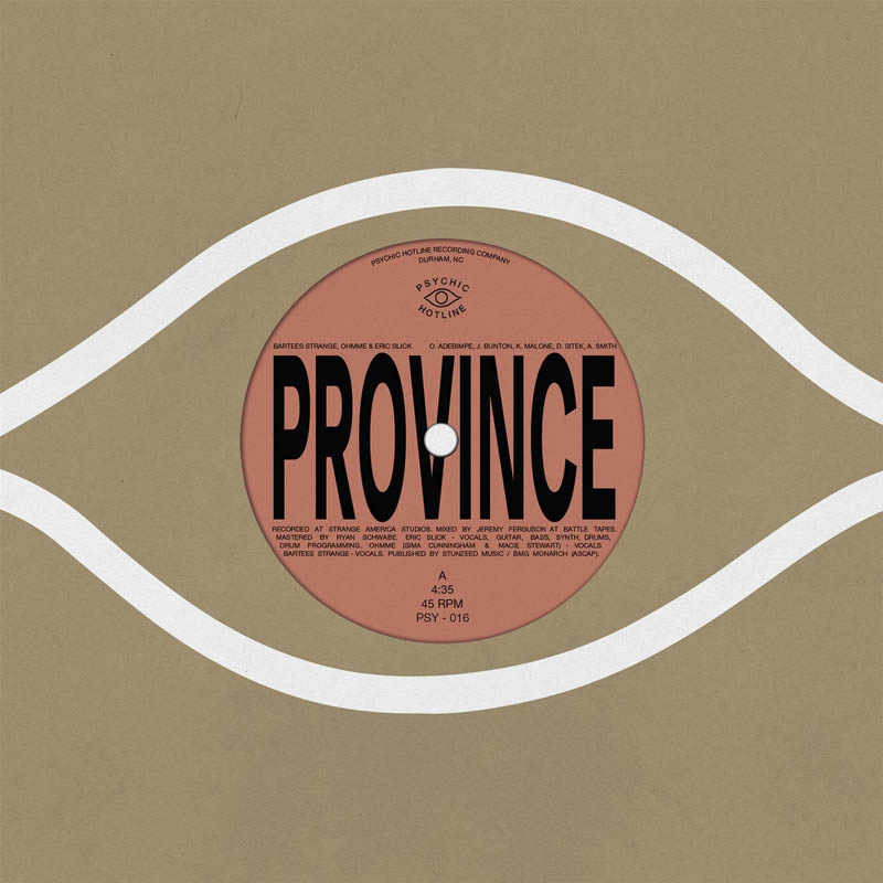 Bartees Strange, Eric Slick & Ohmme / Anjimile - Province? /? Ever New (7" Single)