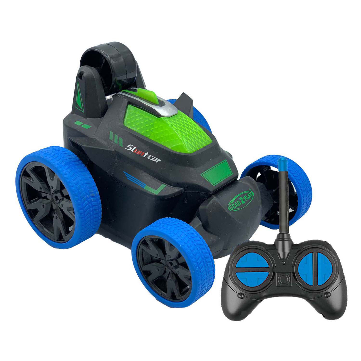 Gear2Play RC Stunt & Roll Bestuurbare Auto Blauw