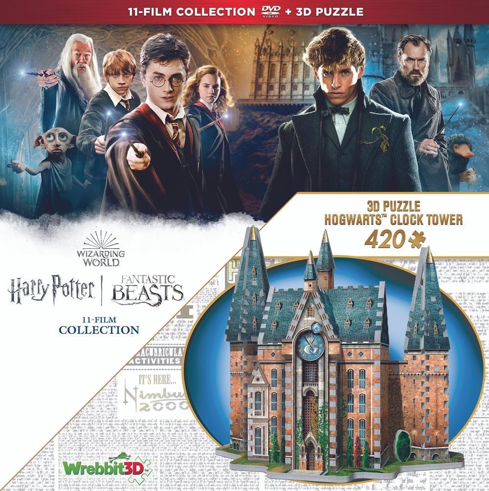 Harry Potter - 1 - 7.2 Collection + Fantastic Beasts 1 - 3 + Wrebbit 3D Puzzel Clocktower (DVD)