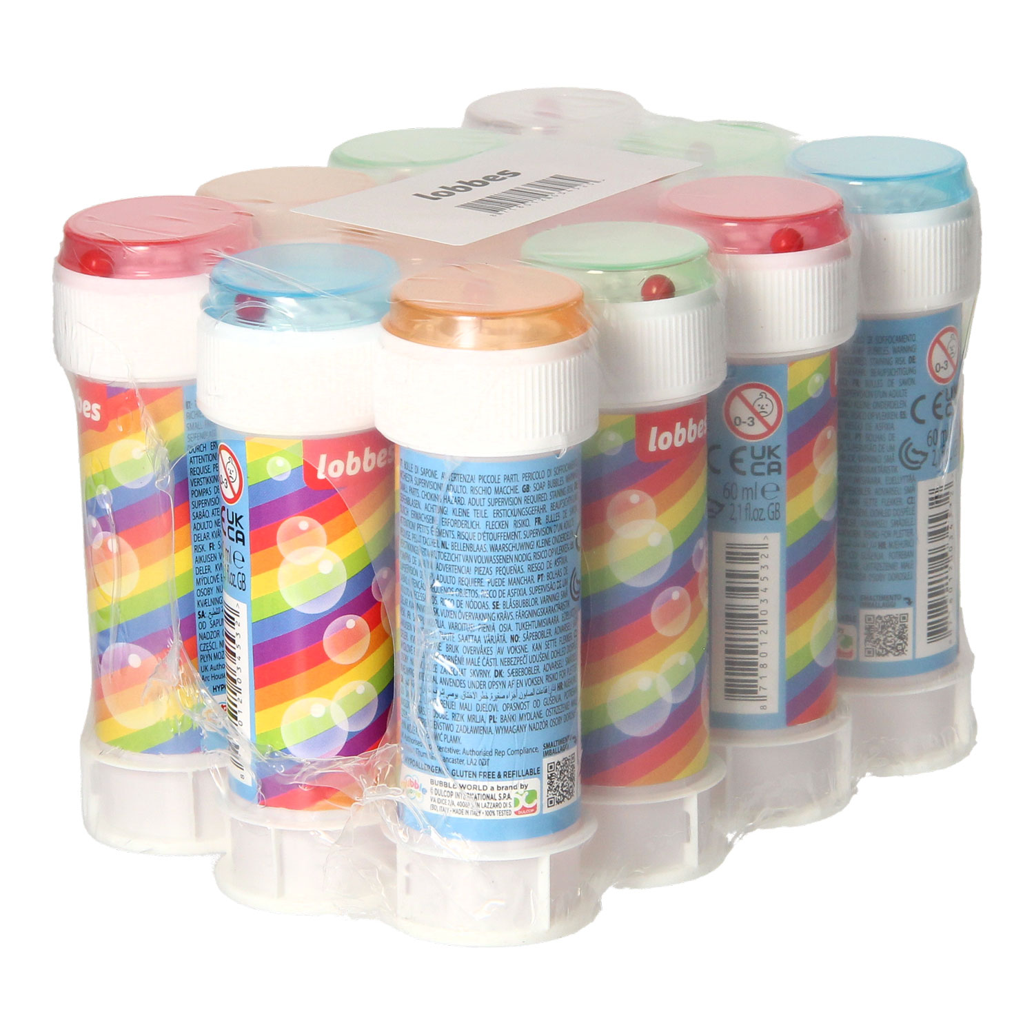 Lobbes - Bellenblaas Lobbes, 12x60ml.