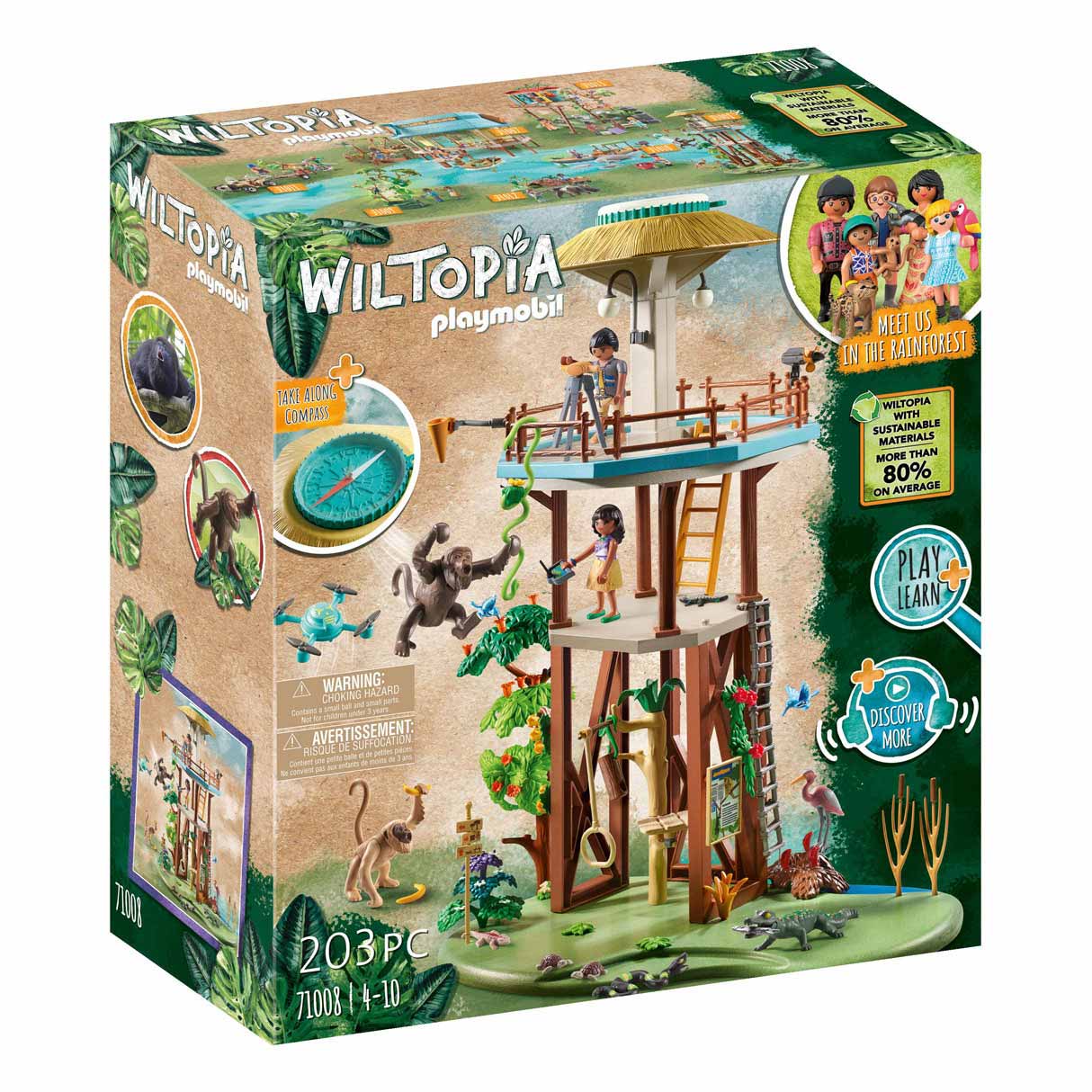 Playmobil - Playmobil Wiltopia Onderzoeksstation met Kompas - 71008
