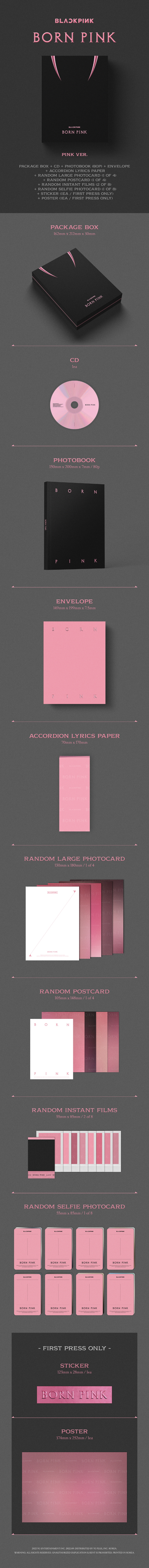 BLACKPINK 2ND ALBUM [BORN PINK] BOX SET VER. (PINK VER./ BLACK VER.