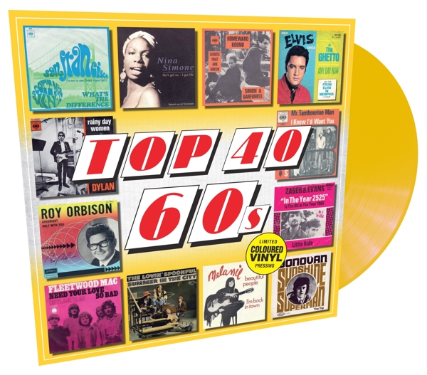 Various Artists - Top 40 60s (LP) (Coloured Vinyl) (Limited Edition)