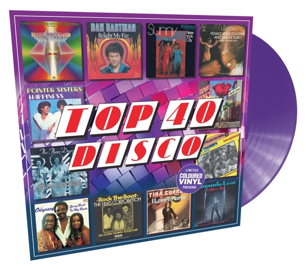 Various Artists - Top 40 Disco (LP) (Coloured Vinyl) (Limited Edition)