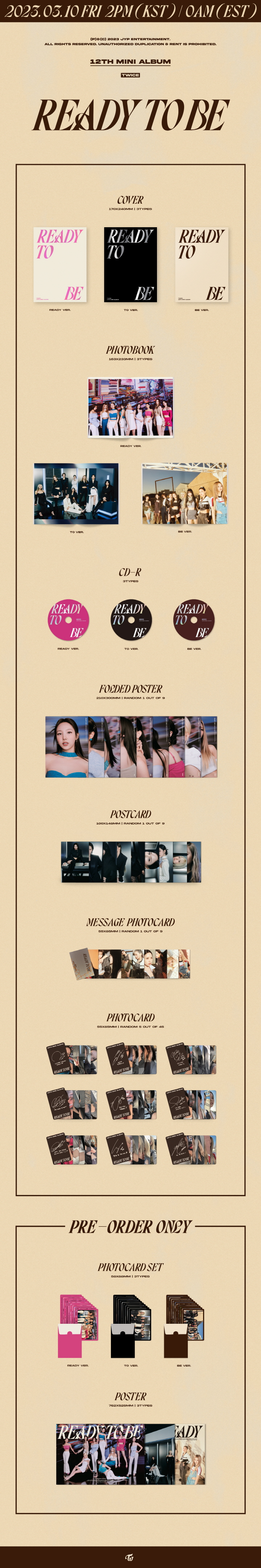 Twice - Ready To Be (12th Mini Album)